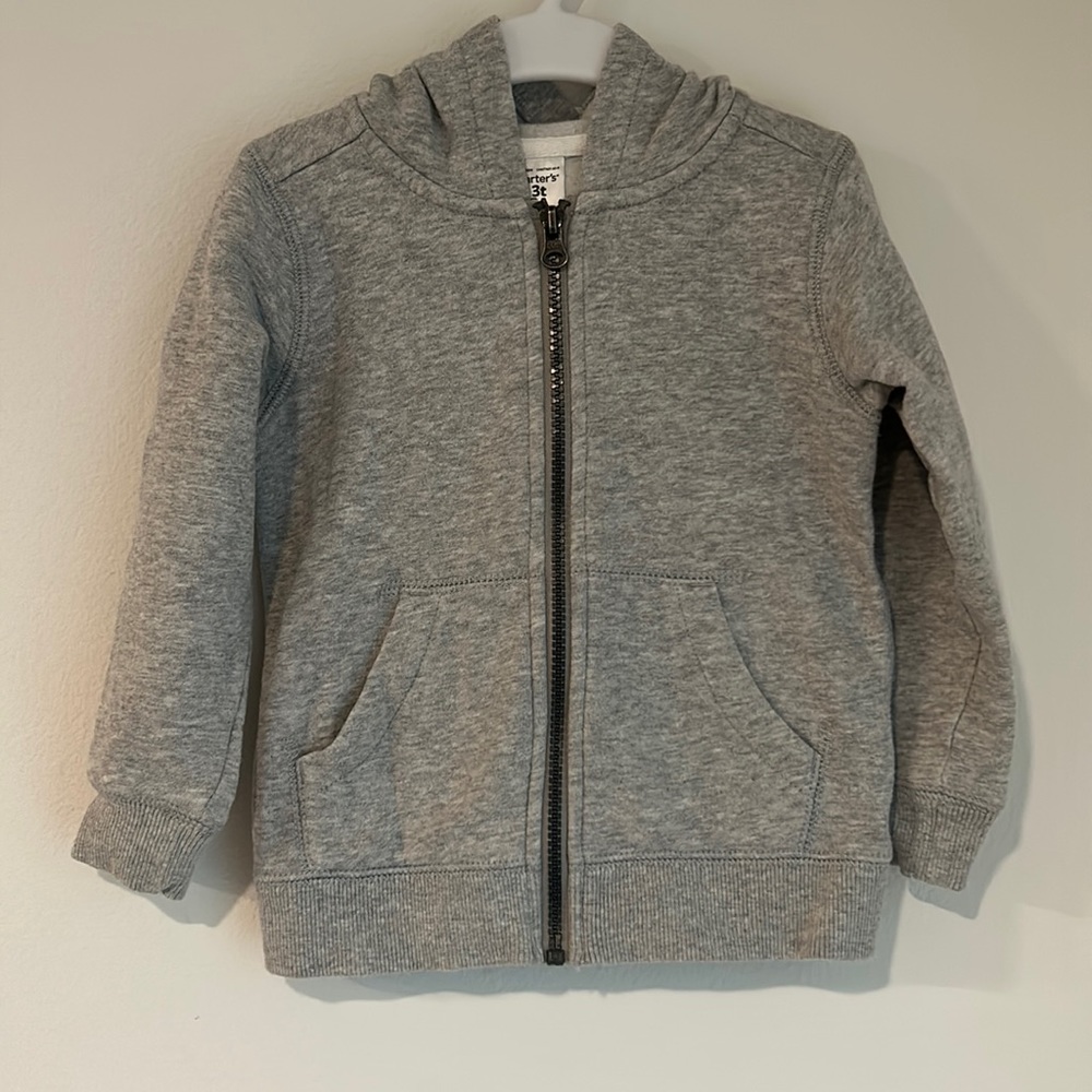 Gray Zip Up Sweatshirt